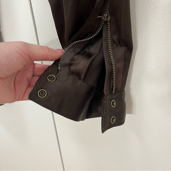 Vintage Express size 6 brown silk cargo pants - Picture 5 of 8
